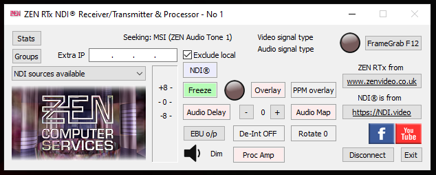 ZEN RTx - NDI® Receiver/Transmitter & Processor 